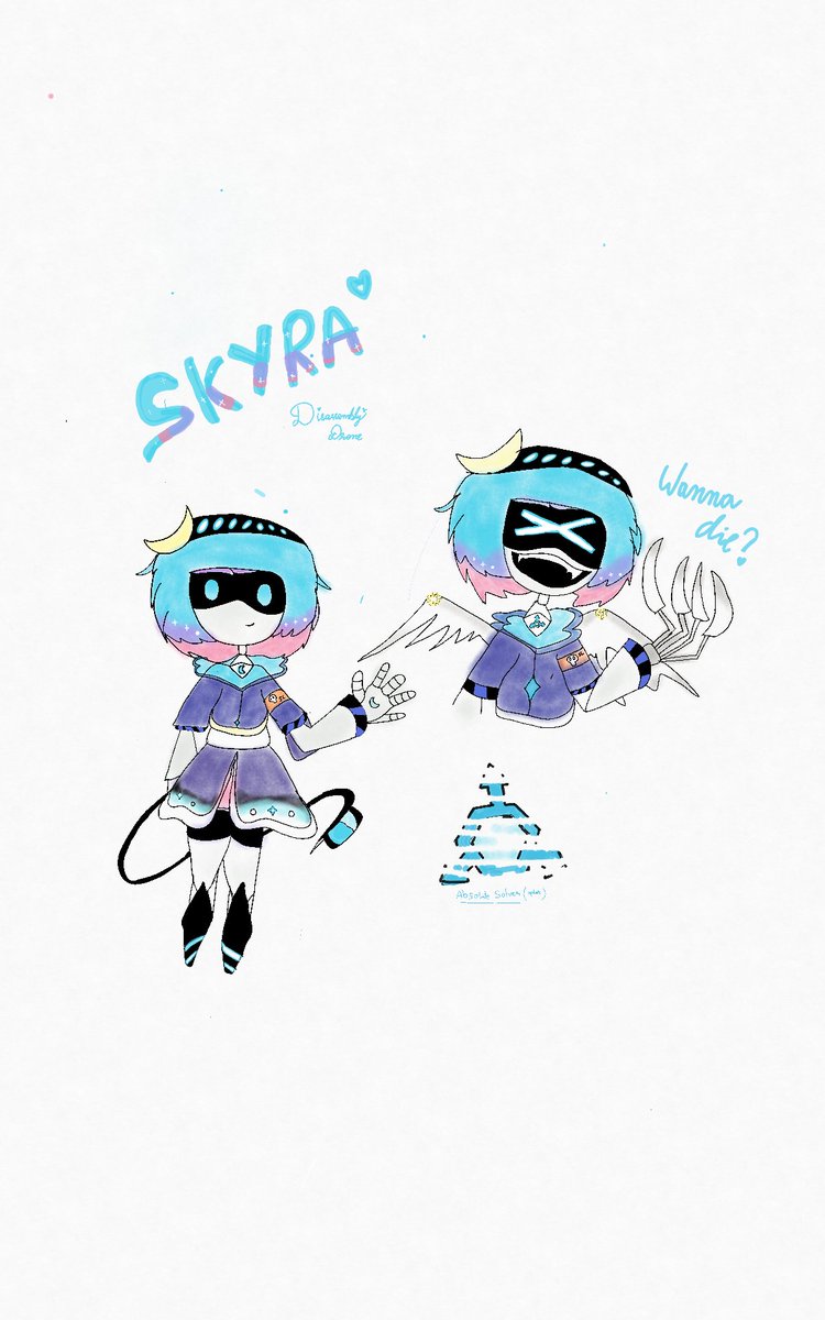 ShreeLekha2009's tweet image. My first OC of murder drones!!!💙