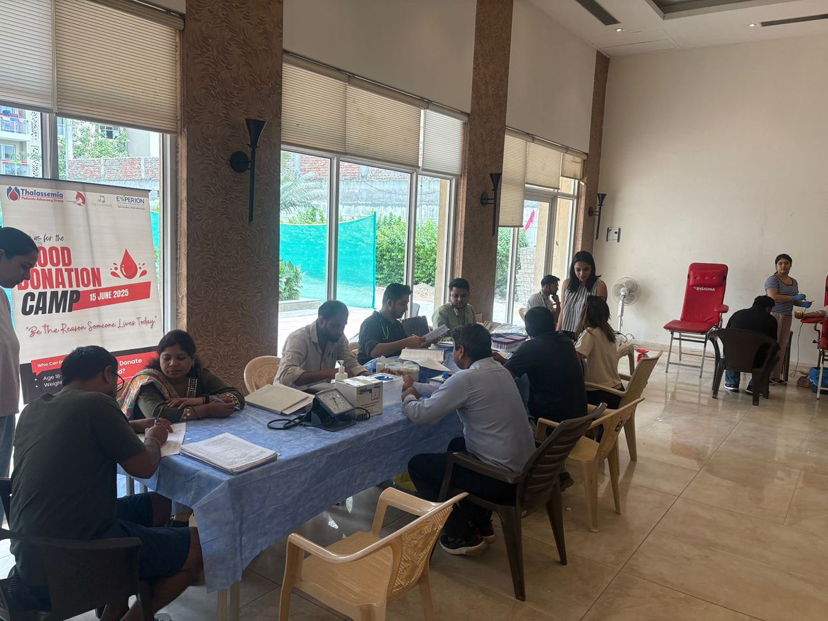 Thalassemia Patients Advocacy Group (@pagthals) on Twitter photo #TPAG is grateful to residents of #Heartsong at the #Experia Gurgaon for coming out in this heat to donate blood for #thalassemia patients of government hospital #LHMC. Special thanks to to <a href="/avianWE/">Avian We.</a> for this gesture. It means the world to us! <a href="/thalindia/">Thalassemics India</a> <a href="/DirectorLHMC/">Director, LHMC</a> #TPAG is grateful to residents of #Heartsong at the #Experia Gurgaon for coming out in this heat to donate blood for #thalassemia patients of government hospital #LHMC. Special thanks to to <a href="/avianWE/">Avian We.</a> for this gesture. It means the world to us! <a href="/thalindia/">Thalassemics India</a> <a href="/DirectorLHMC/">Director, LHMC</a>