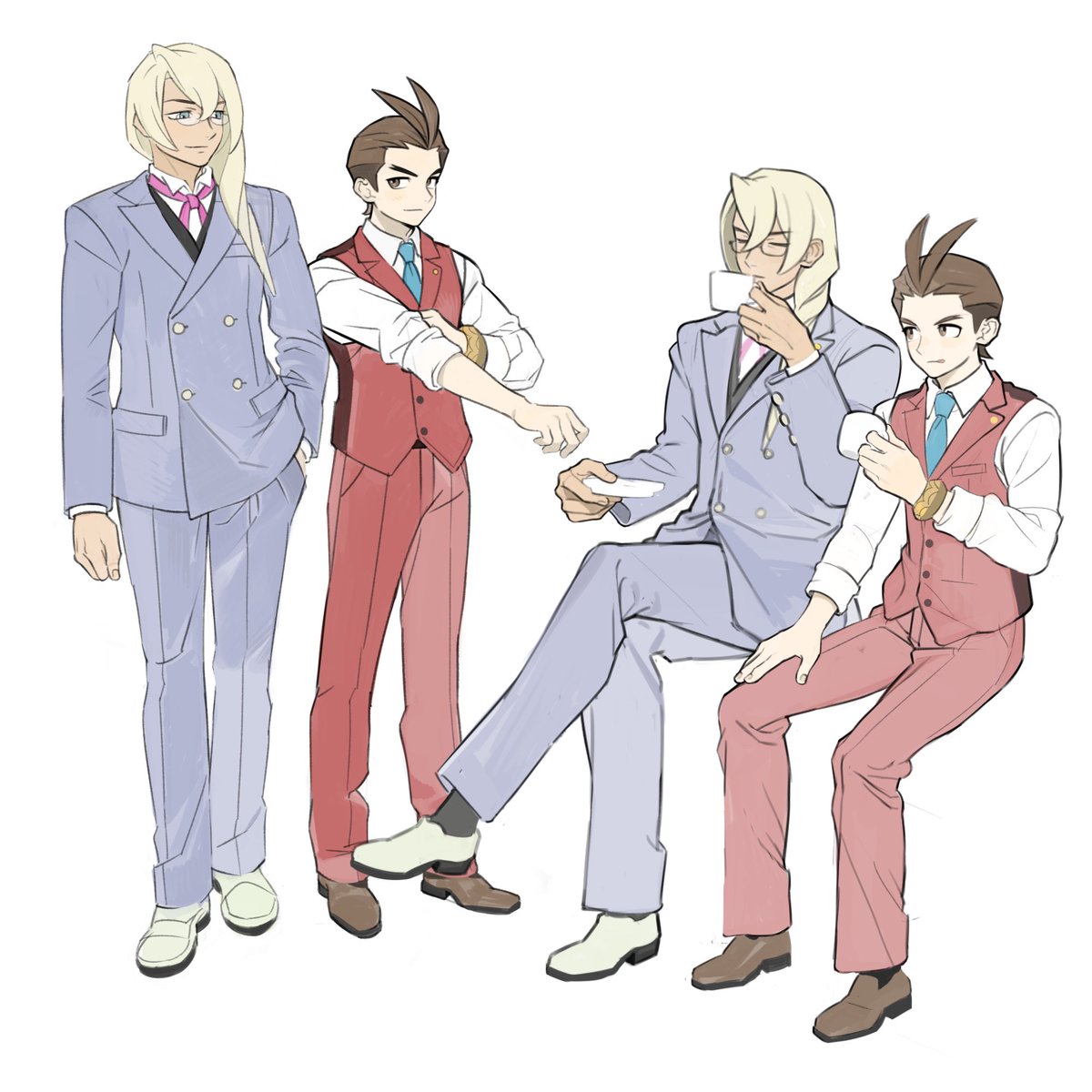 YTBKY_8's tweet image. 예전 그림 조금 손봤음...
#逆転裁判4