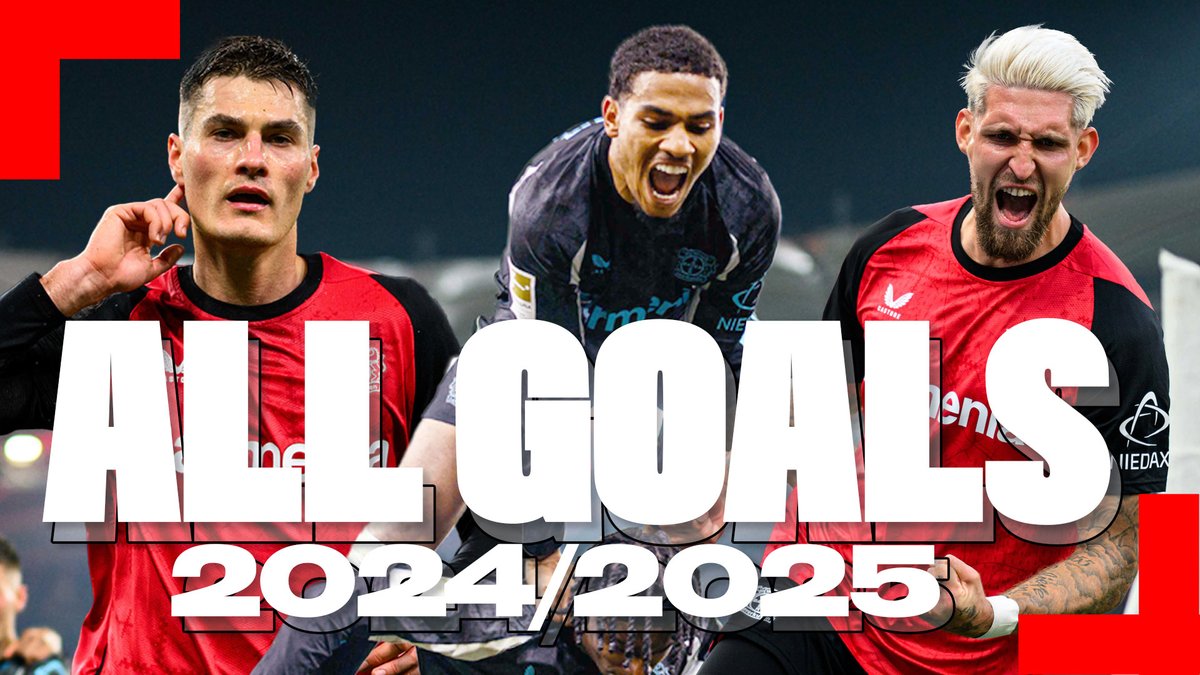 ¡Desde golazos de ensueño hasta celebraciones en el último minuto! 🔥⚽️

🎥 Todos los goles de la temporada 2024/25 en un solo vídeo: youtube.com/watch?v=cEeUZ4…

#SomosBayer04 🖤❤️