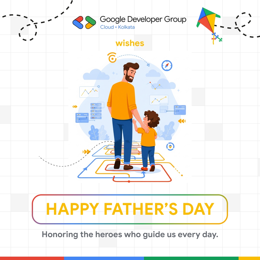 gdgcloudkol's tweet photo. This Father’s Day, we honor the unwavering guidance, quiet resilience, and everyday heroism that shape our journeys. 

Happy Father’s Day from all of us at GDG Cloud Kolkata! 🙌

#FathersDay #gdgcloudkol #ccd2025 #gccdkol https://t.co/2sDWbvhD0M
