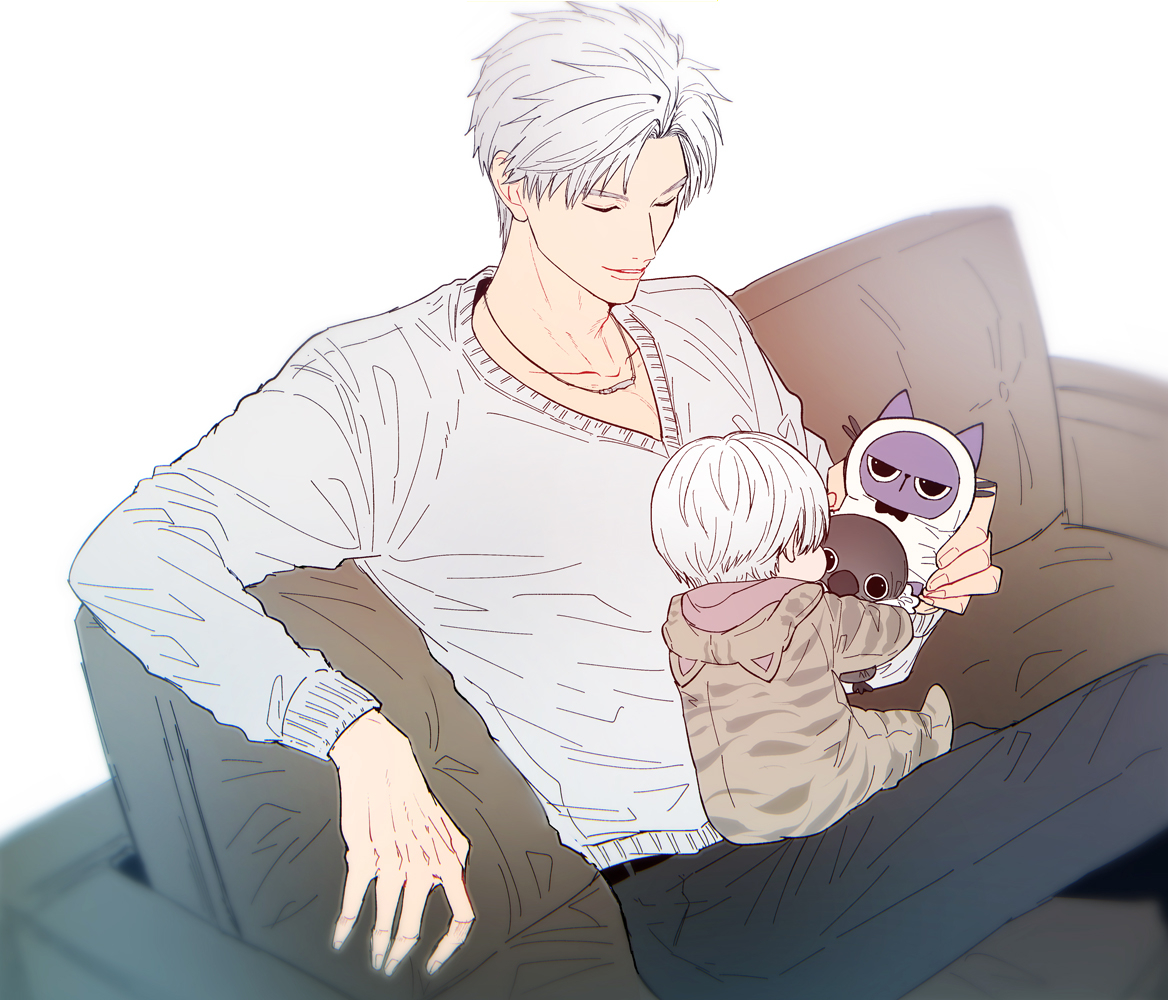 ⚠️捏造らくがき⚠️
Father's day🐦‍⬛