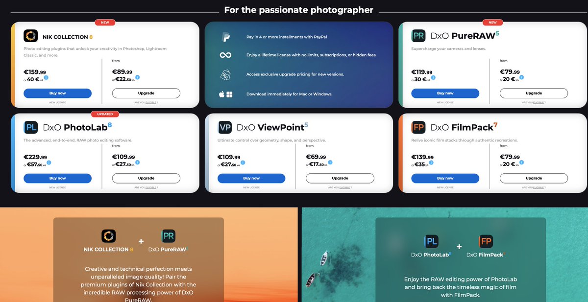 Para los que usáis Color Efex, Pure RAW etc... descuento del 20% hasta el 16 de Junio!!

📷 20% HASTA EL 16 DE JUNIO CÓDIGO FDDXO-0625
📷tidd.ly/3FZKbr7