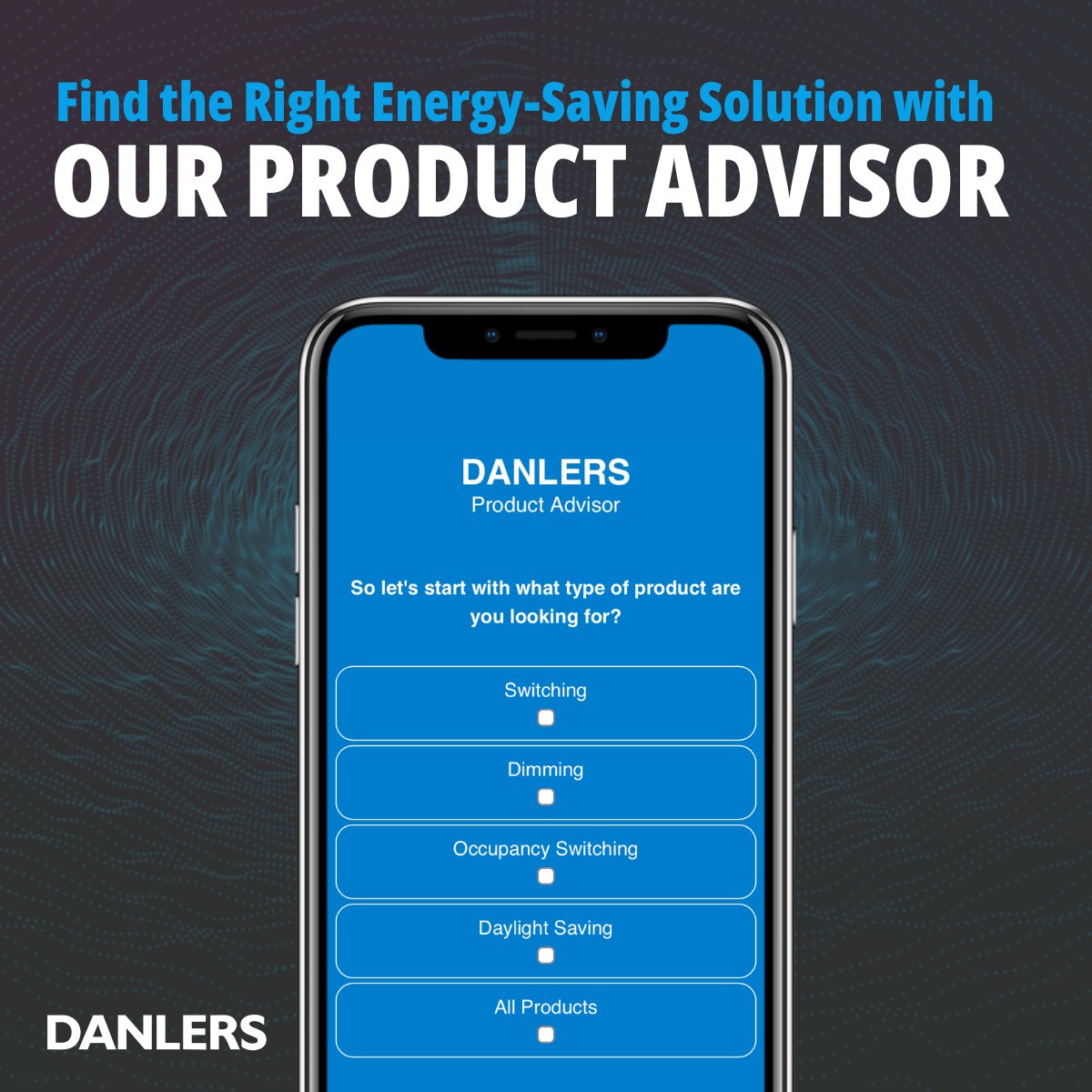 Choosing the right energy-saving solution for your business is easy with DANLERS’ Product Advisor! 
danlers.co.uk

#EnergyEfficiency #Sustainability #SmartBuilding #LightingControls #HVAC #DANLERS #EnergySavings #BusinessSolutions