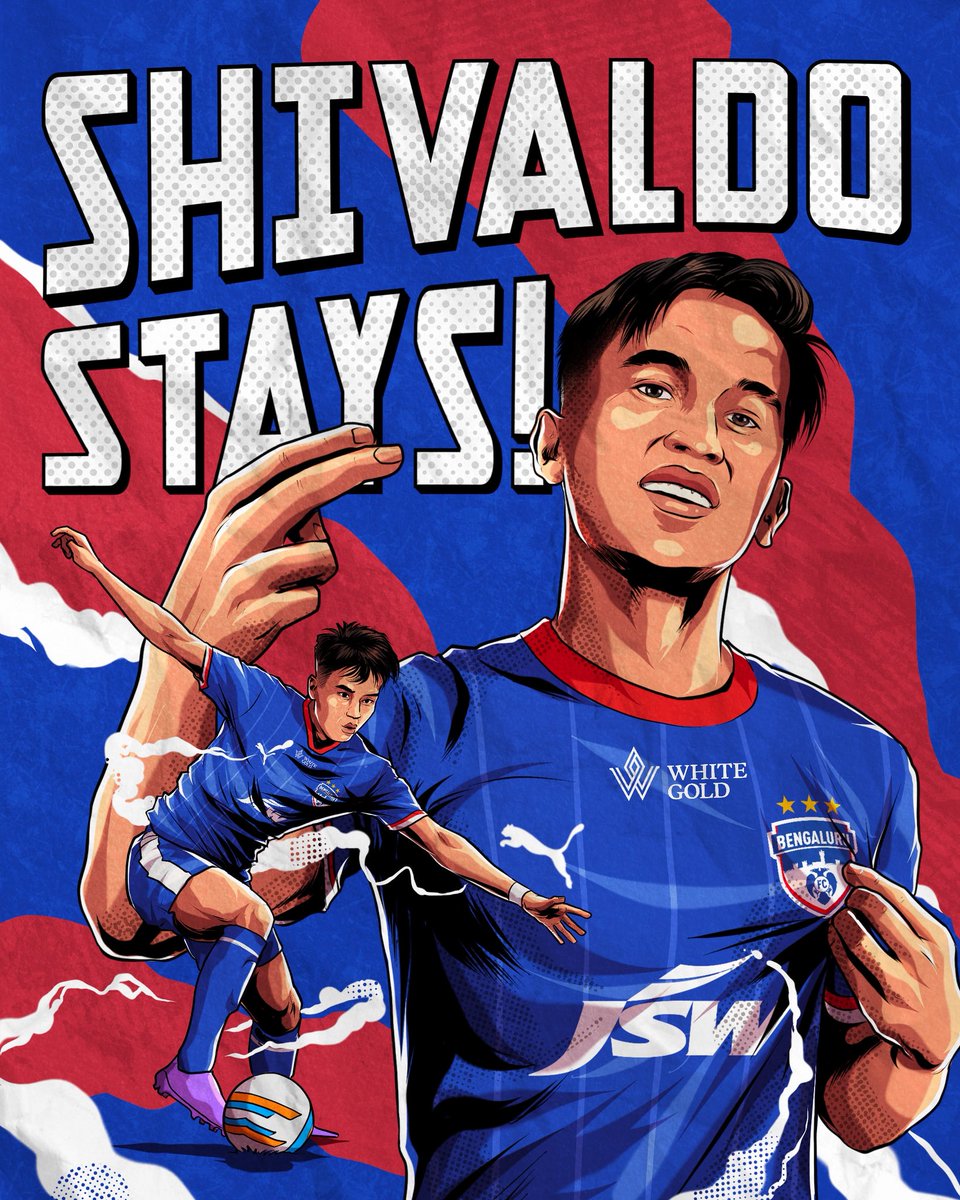 𝗟𝗲𝘁’𝘀 𝗴𝗼, 𝗦𝗵𝗶𝘃𝗮𝗹𝗱𝗼! 🔥

Young attacker Chingangbam Shivaldo Singh has signed a new deal three-year deal with the Blues, that runs until the end of the 2027-28 season. 🔵

#WeAreBFC #ShivaldoStays