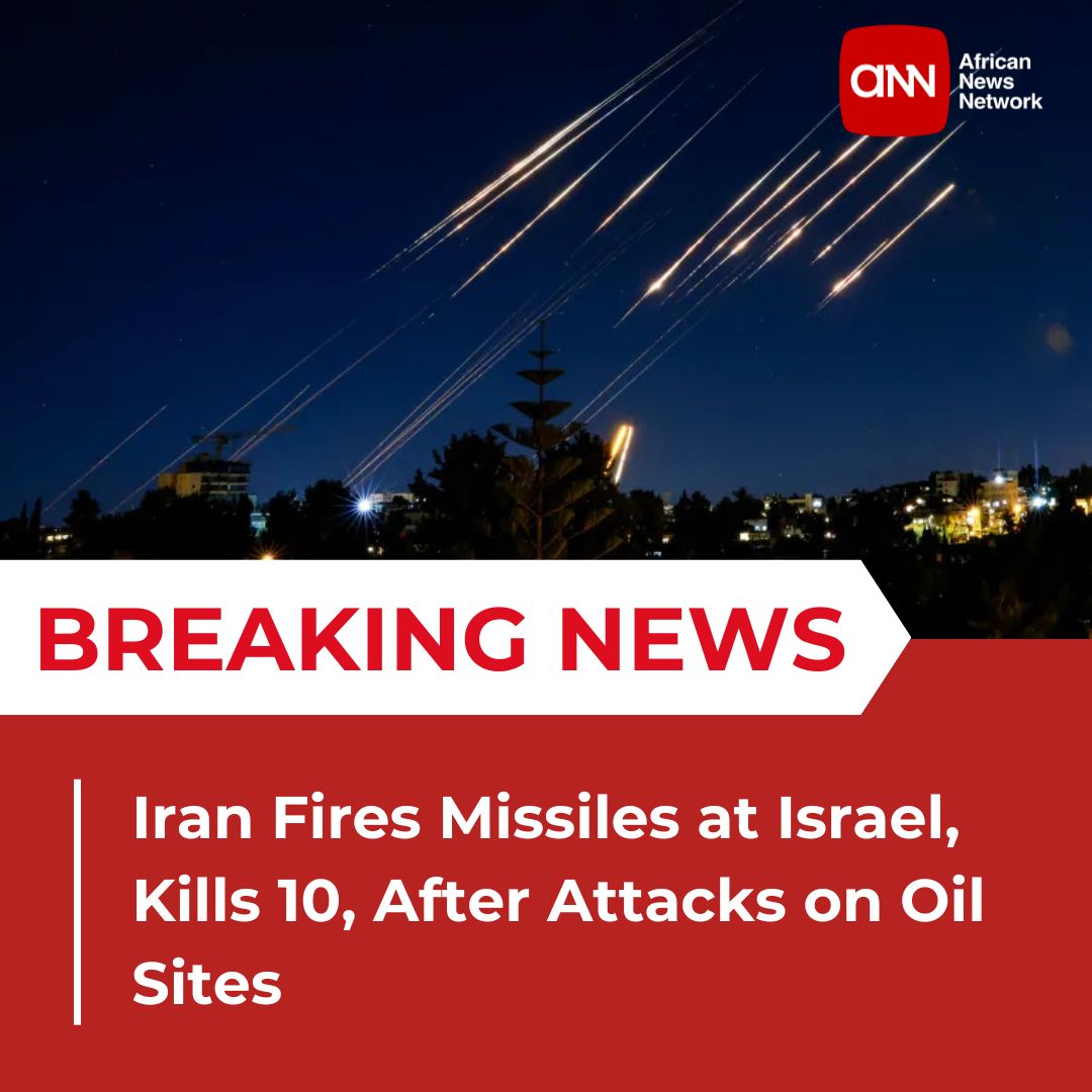 BREAKING: Iran fires 80 missiles at Israel after Israeli raids. 10 killed, 200+ injured. Oil refineries, cities hit.
africannewsnetwork.org/news/iran-stri…

#IranIsrael #Gaza #MiddleEastCrisis #BreakingNews