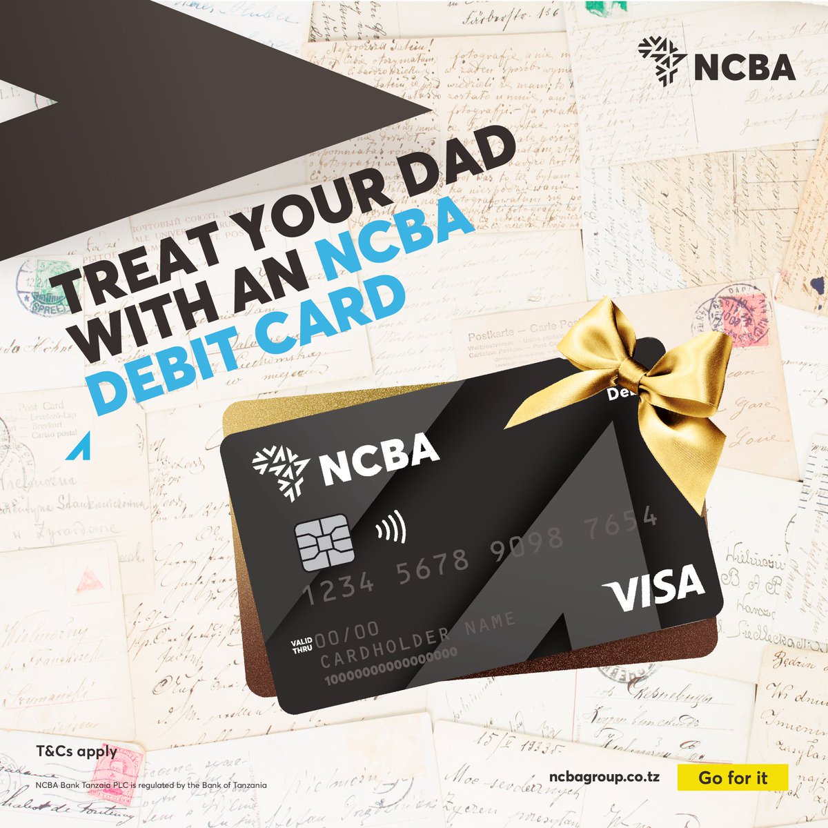 Still wondering what to get Dad this Father’s Day? 🎁

Give him the freedom to spend on what he truly wants with an NCBA Visa Card 💳— safe, convenient, and accepted everywhere.

Because no one deserves the gift of choice more than him. 

#FathersDay #GoForIt