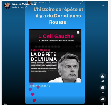 🤡

A quand des excuses publiques de Sophia Chikirou et Jean-Luc Mélenchon pour ça ?

On n'oubliera pas et on ne pardonnera pas.

Et vos indignations à géométrie variable, on vous voit.