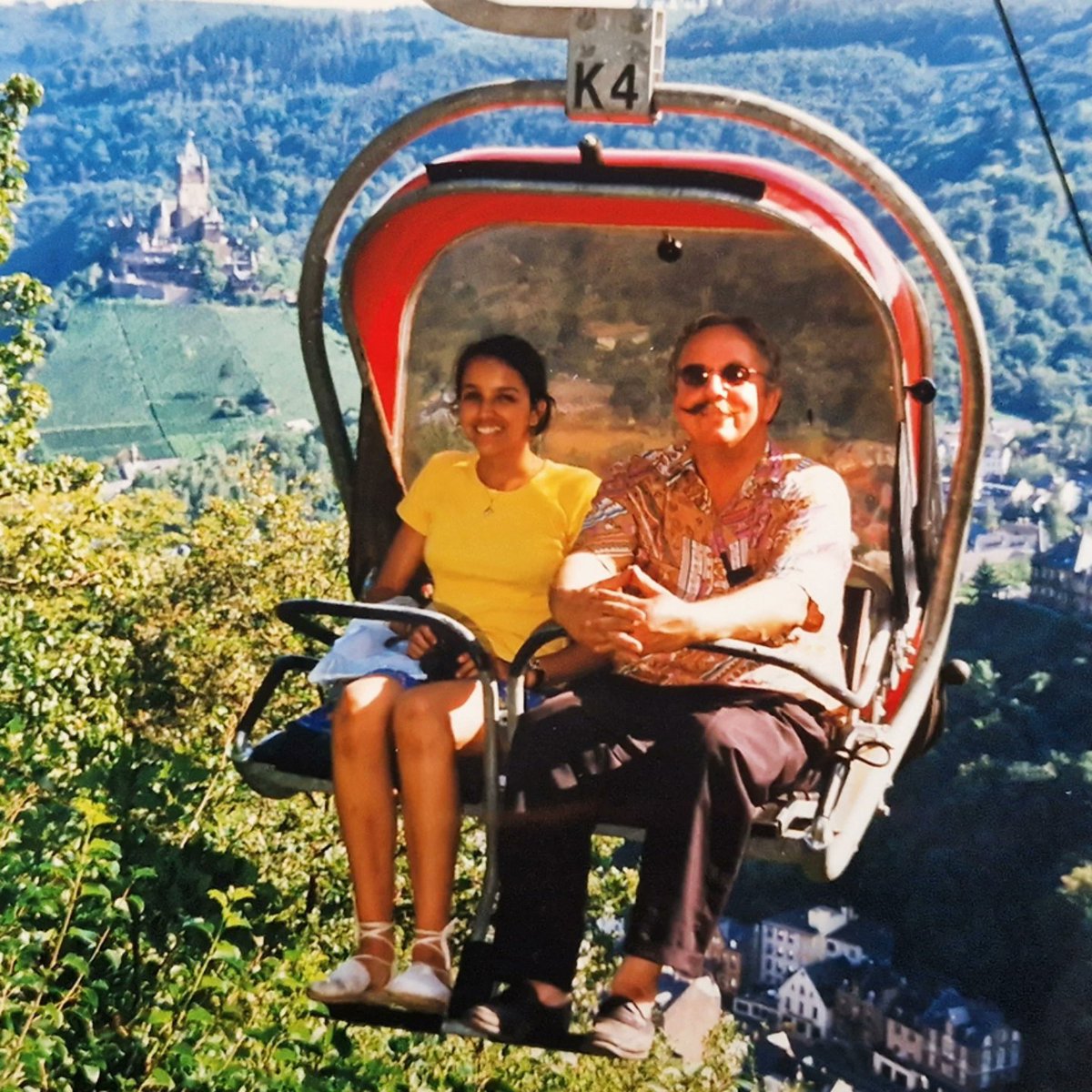 He let me lead the way.
Every summer we’d chase castles and rivers, he drove, I navigated. 🏰⛰️ This was taken above the Moselle on one of our fairytale road trips. 🚘✨️ 💛 Happy Father’s Day in heaven, Papa. Wine, Gouda, tulips &amp; my heart are with you today. 💖🪽 #FathersDay