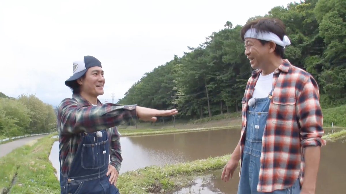 tetsuwan_DASH's tweet photo. ／
#鉄腕DASH 放送中👀🌱
＼

米農家の負担を減らす
NEWマシーンを求め長野へ🌾

城島＆天才発明家が舌好調で
慎太郎ヘトヘト⁉️

TVerリアルタイム配信中📺✨
🔗https://t.co/mJ4KtQ0bQY

#城島茂 #森本慎太郎 https://t.co/Dexf6IA5wA