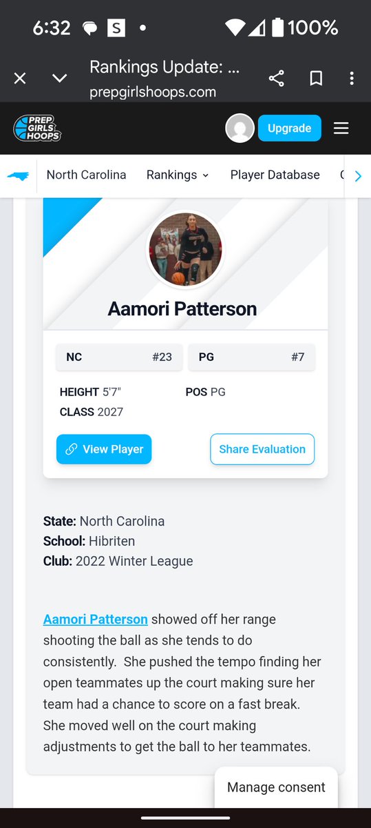 PattersonAamor4's tweet image. @Topsiswear @CS_Recruits @PGH_NC @PrepGirlsHoops @RatedAthlete @JrAllStarBB @MMBR_CoachGBell @LadyPhenomHoops @KevinMoses38