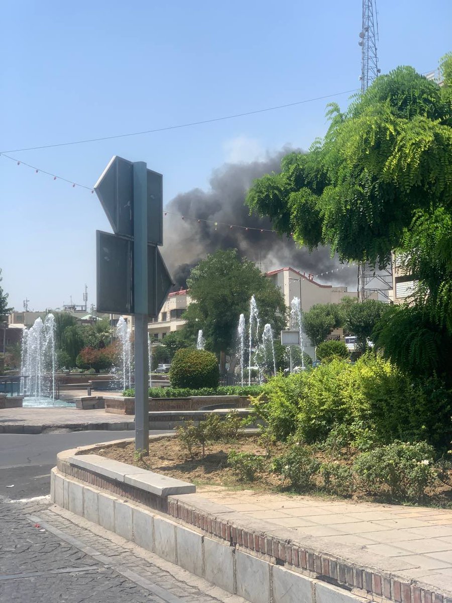 Himat75's tweet photo. An insider #Mossas agent launched drone attack on #Baharestan in #Tehran https://t.co/3yNqGP2kVo