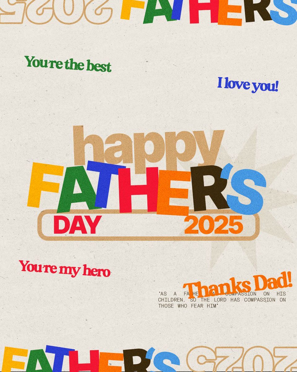 We love all the dads in our church. Whether you're a physical or spiritual father, your role in the lives of children is so important!