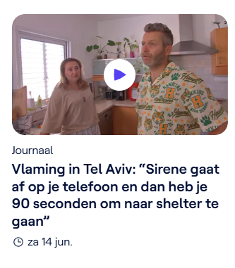 Palestijnen hebben geen sirenes, geen 90 seconden en ook geen shelters.