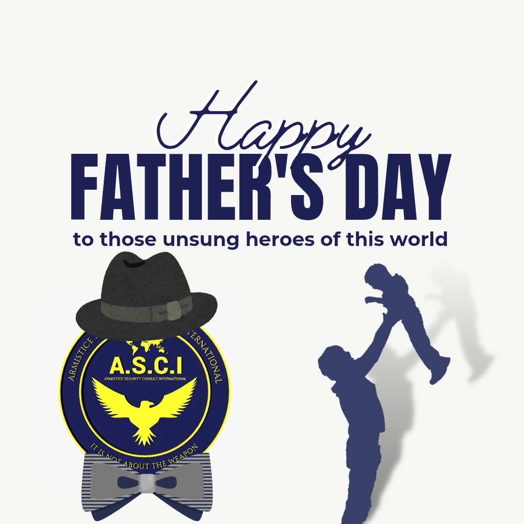 ASCIsecure's tweet image. Happy Father’s Day from all of us at Armistice Security Consult International!
Today we honour the fathers and father figures who lead, protect, and inspire — at home and in the line of duty. Your strength and dedication make the world a safer place.

#FathersDay #ThankYouDads