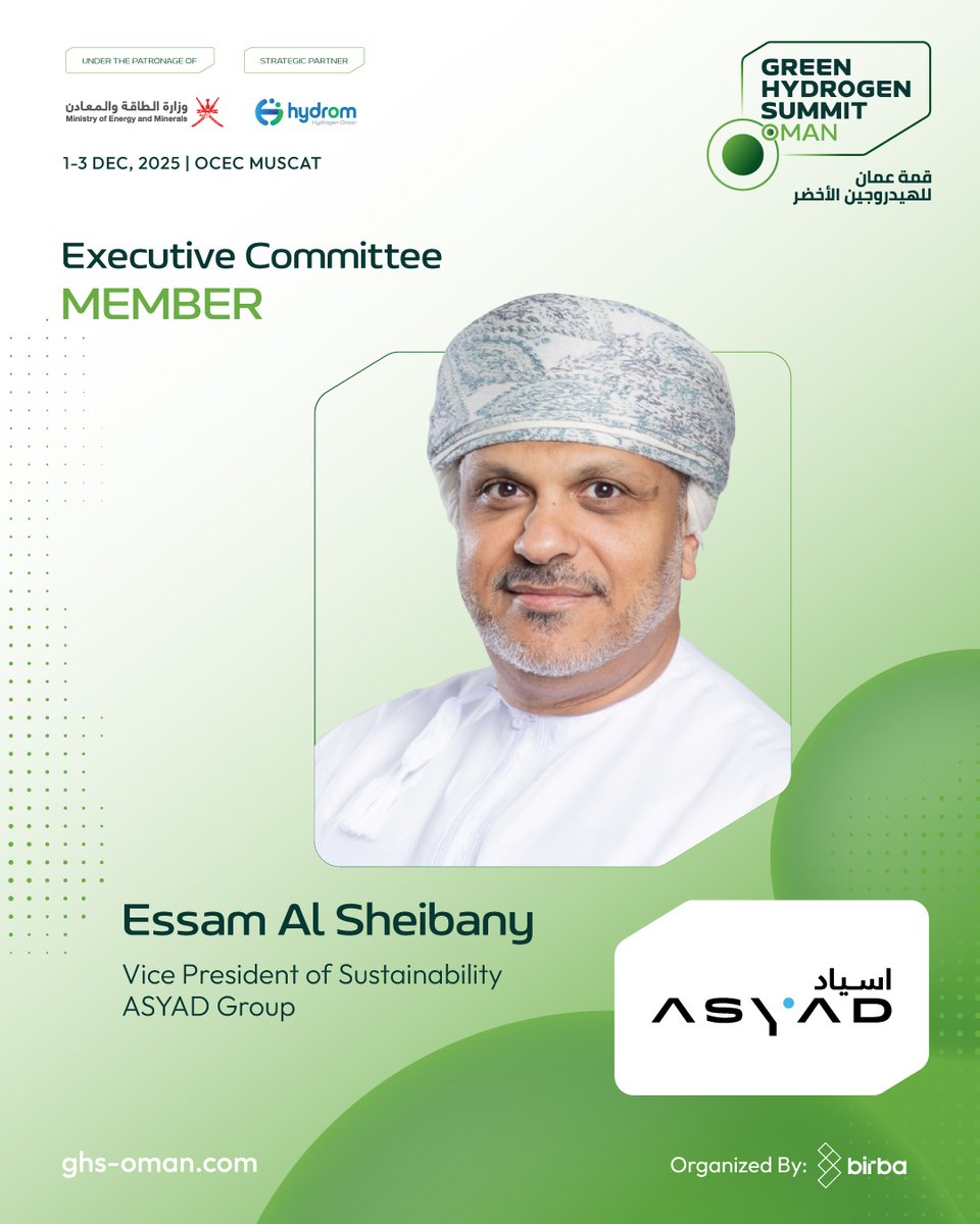 Green Hydrogen Summit Oman tweet media