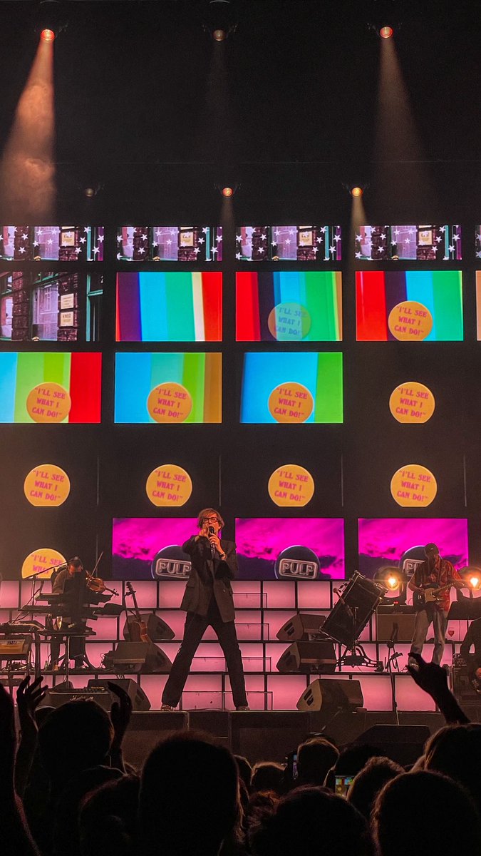 gmoroder's tweet photo. Bloody amazing - Pulp at the O2 https://t.co/65RmGctLNl