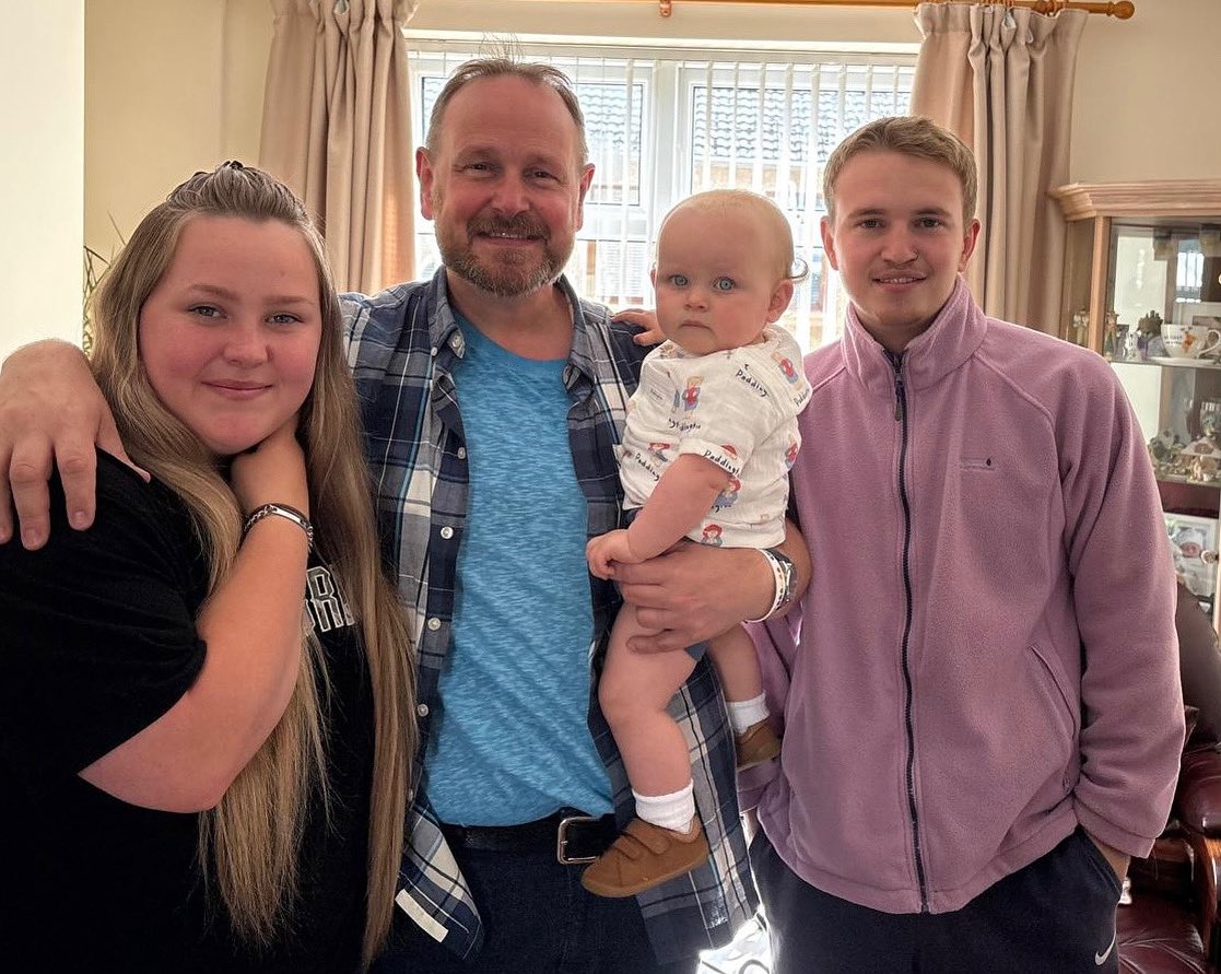 LeeMonWelsh's tweet photo. I am so lucky to be dad to the most loving and supportive kids, I love you Ryan &amp; Emily with all my heart and of course  I absolutely adore Noah (handsome pants) Bampi loves you very much Xxx https://t.co/X53u3EAJby