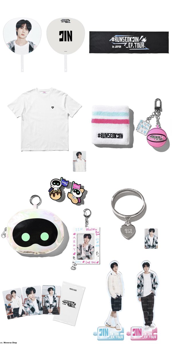 JINの日本公演「RUNSEOKJIN_EP.TOUR in JAPAN」の公式グッズのFC先行