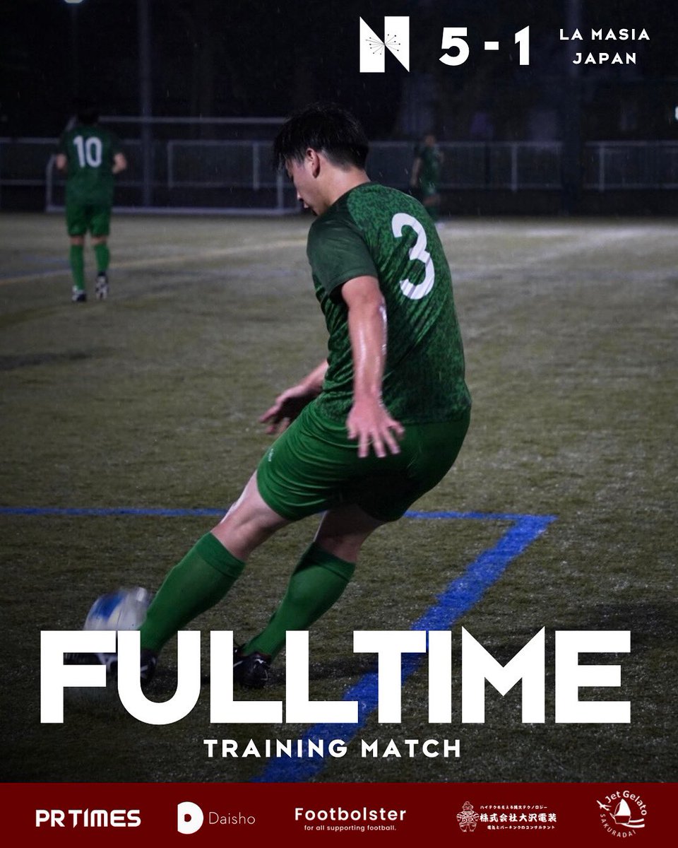 nerimacity_2023's tweet photo. ◥◣ TRAINING MATCH ◥◣
昨日、 La Masia JAPAN(都3部) 様と
トレーニングマッチを実施いたしました。
vs La Masia JAPAN(都3部)
▫️試合結果
1本目:2-1
2本目:2-0
3本目:1-0
#nerima
#nerimacity
#nerimacityfc
#練馬シティ
#練馬
#練馬区
#社会人サッカー https://t.co/Y9VcmZjrF1