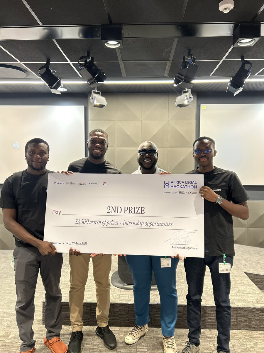 jayanaman's tweet photo. Started giving back to the community. Had the opportunity to mentor these amazing talents to build #Legalis as part of the Africa Legal Hackathon

They are taking it to the next level and I’m here for it https://t.co/xsrAiTChqR