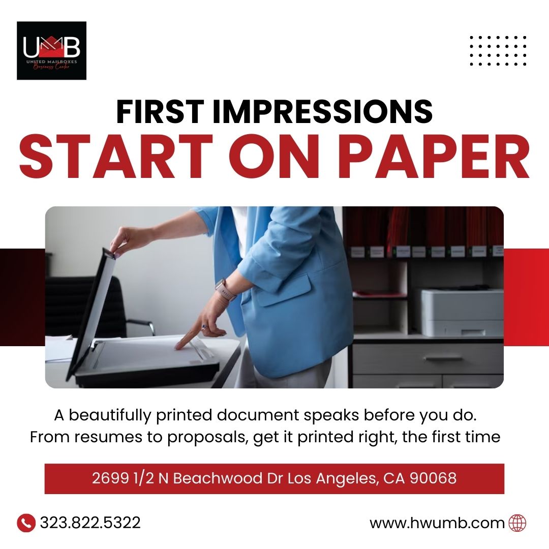 unitedmailboxh's tweet image. Skip the long lines and get everything done in minutes! 📦✉️ From FedEx to USPS, printing to copying – we’ve got it covered so you don’t have to stress.
📞 323-822-5322
🌐 hwumb.com

#MailboxServices #BelAirMailCenter #FedExDropOff #USPSNearMe #PrintCopyShip