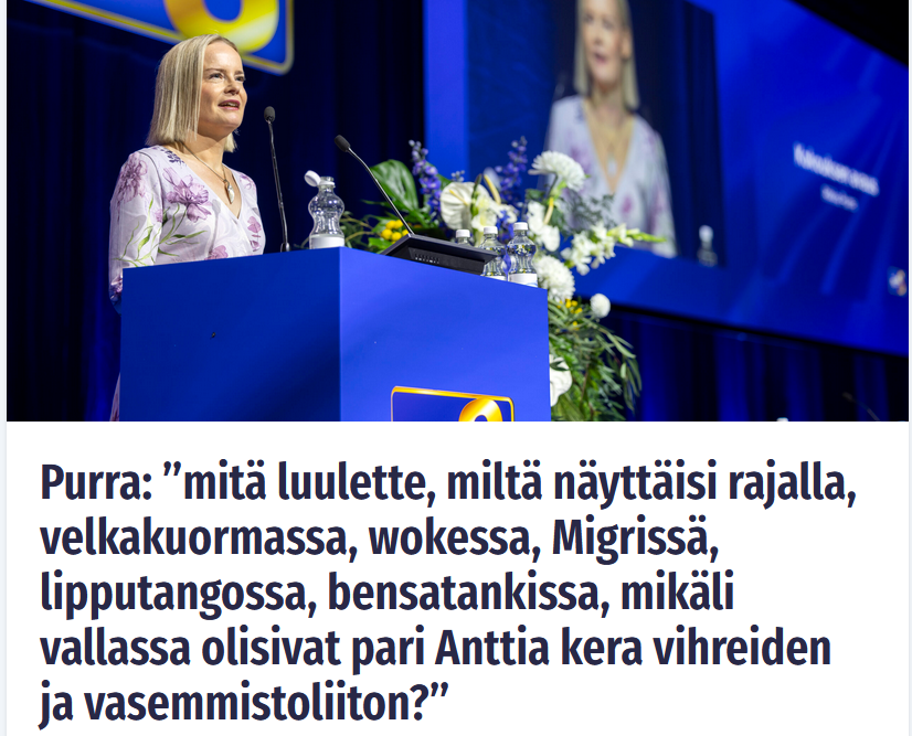 Kun kaikki on päin helvettiä, Perussuomalainen perustaa oikeutuksensa siihen että Isontalon ja Rannanjärven johdolla asiat olisivat vielä huonommin.