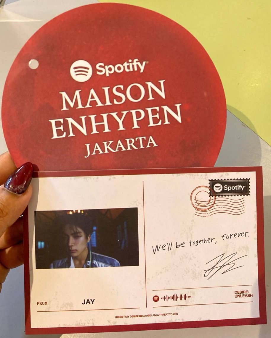 [📸] 250615

Spotify Maison ENHYPEN in Jakarta! ❤️ - #JAY 🐈‍⬛

<a href="/SpotifyID/">Spotify Indonesia</a> #SpotifyxENHYPEN #MaisonENHYPEN #MAISON_ENHYPEN_JAKARTA

#엔하이픈_제이 #제이 #ジェイ #ENHYPEN_JAY #JAY #엔하이픈  #ENHYPEN <a href="/ENHYPEN/">ENHYPEN OFFICIAL</a> <a href="/ENHYPEN_members/">ENHYPEN</a>