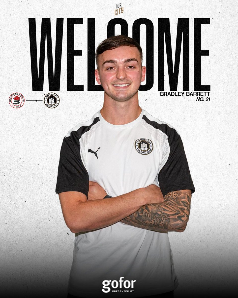 BB joins the Citizens 🏰 

Edinburgh City are delighted to announce the signing of midfielder Bradley Barrett ✍🏻 

Thank you to Mamma’s by Hopefield Catering for sponsoring Bradley 🤝

#OurCity