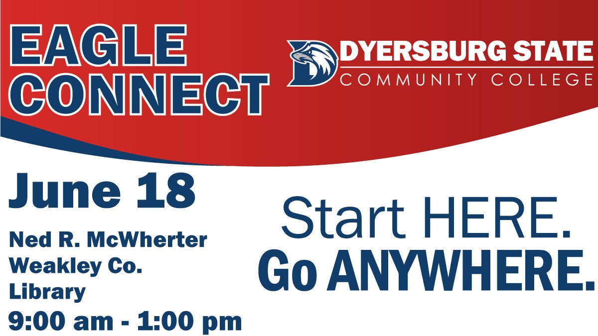 Join us for an informative session, where our DSCC representatives will discuss our diverse programs, certificates, and valuable services. 🦅

📍341 Linden St. Dresden, TN 38225