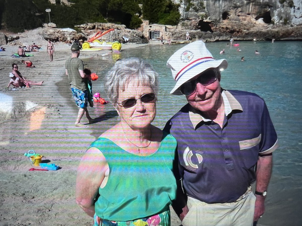 Remembering the old man , dressed to impress on holiday …happy Father’s Day up there dad x