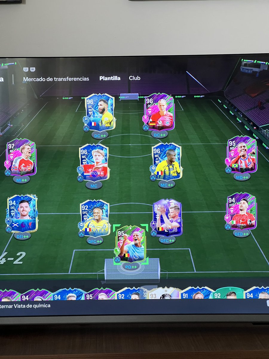Así va mi equipo de FIFA 🥰🥰🥰