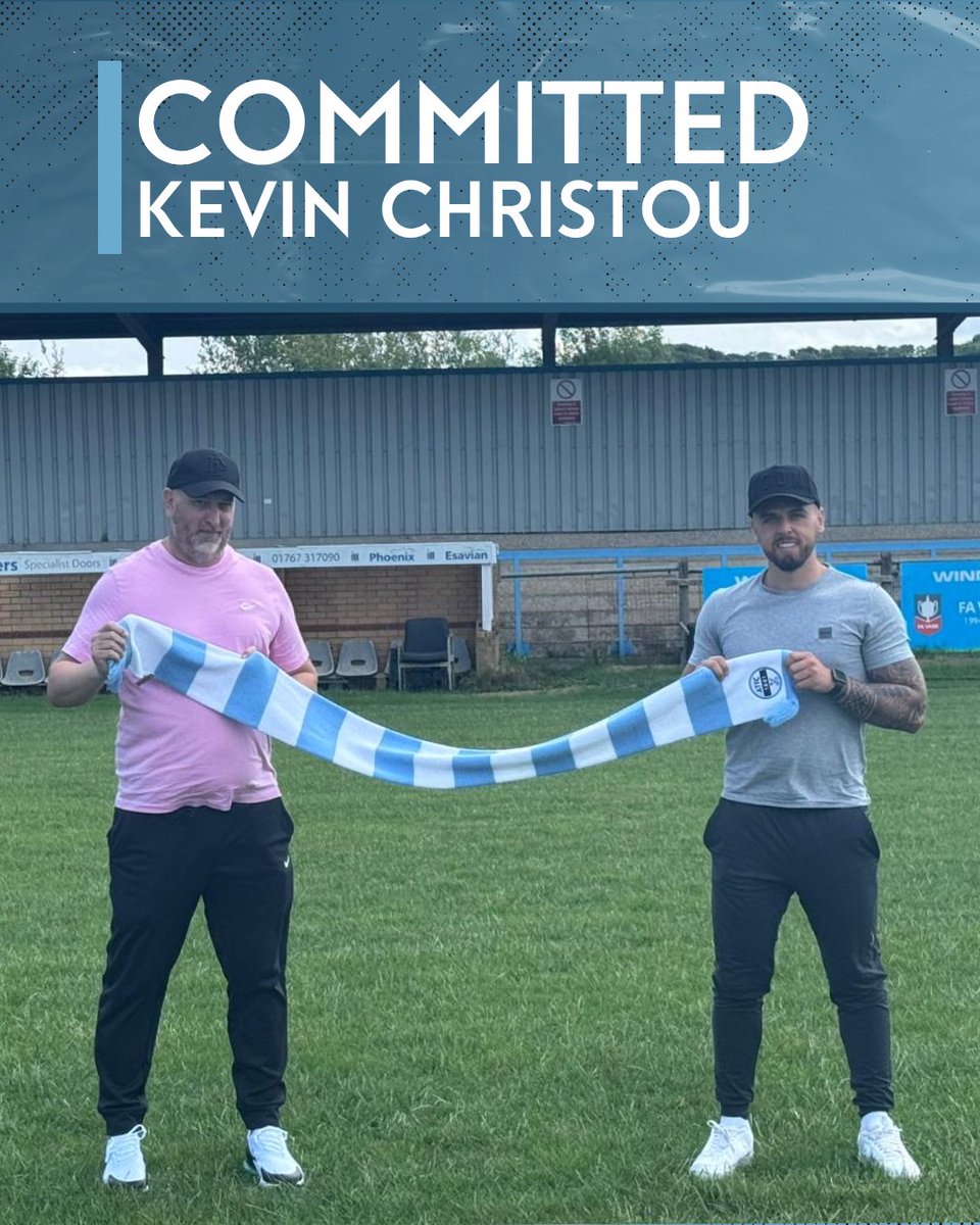 ✍️ Completing our 2025/26 management team is Kevin Christou, who joins as Joint Assistant Manager 💪 Welcome to Arlesey, Kevin 💙