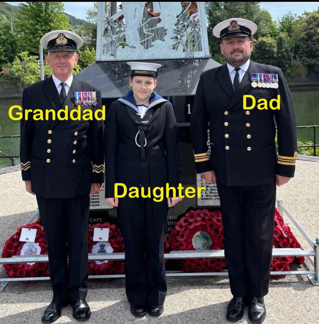 HMSCambria's tweet image. Sul y Tadau Hapus - thank you to all the fathers and father figures that have supported and inspired us. Diolch yn Fawr. Happy Father’s Day #ThanksDad #FathersDay2025 @RNReserve @RNinWales @RFCAforWales