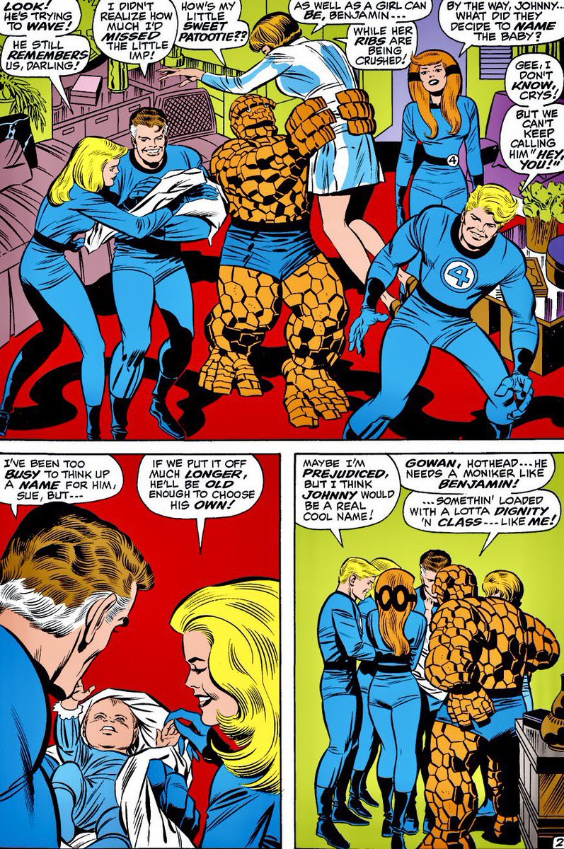 dano_cosmic's tweet photo. Happy Father’s Day!
✨
Fantastic Four #88 (Vol. 1, 1969)
✨
W-#StanLee,A-#JackKirby,I-#JoeSinnott,L-#SamRosen
✨
#FantasticFour #ReedRichards #FranklinRichards #BabyRichards #Marvel #MarvelComics #MarvelCosmic https://t.co/d2yYQ8LmfF