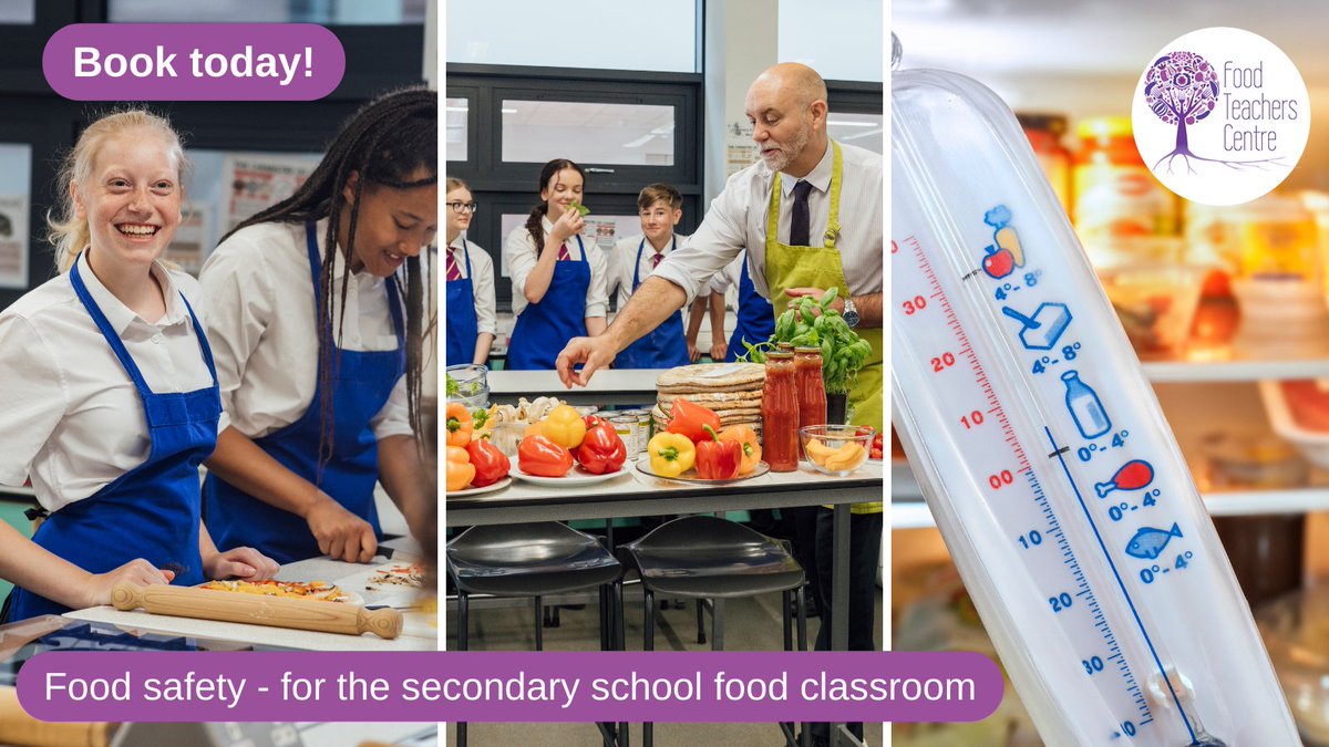 #Level2 #foodsafety cert course for teaching food in schools ⤵️
 
📆 24/6 Stockport
📆 9/7 Skipton
  
A Level 2 course through a food teaching perspective.
  
Book your place here ⤵️
food-teachers-centre.cademy.io/food-safety-in…