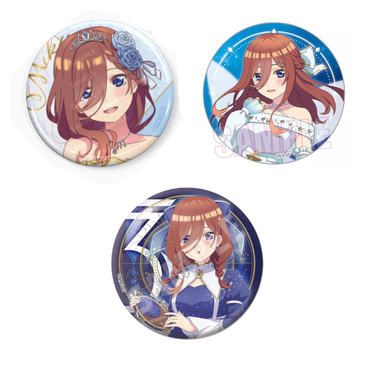 五等分の花嫁 缶バッジ cosmo dress ver. コスモドレス 缶バッジ 五等分の花嫁∽/中野 五月 cosmo dress ver. | ベル