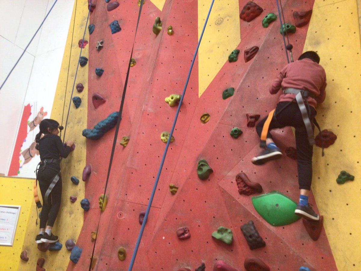 Climbing to finish off our Robinwood experience in 2025 for Hill group