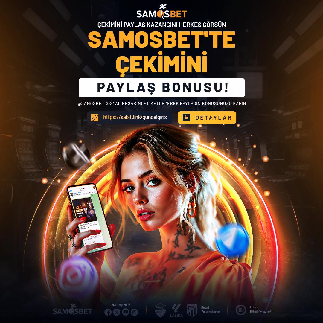 Samosbetsosyal's tweet photo. 🤑 Samosbet’te kazancını paylaş, büyük ödüllerin sahibi ol! 🤑

💰 Çekimini ekran görüntüsü ve kullanıcı adınla Twitter, Forum ya da Telegram’da @Samosbetsosyal hesabını etiketleyerek paylaş, bonusu anında kap! 💰

🔷 Güncel Giriş : https://t.co/Xbp79O98Kf https://t.co/zzVkr29Hp9