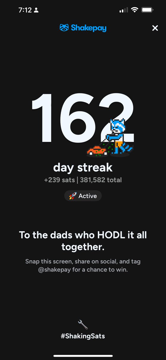 MaxxEmond's tweet photo. Happy father’s day!
@shakepay 
Tag : maxdemo https://t.co/cYGob2jlK8