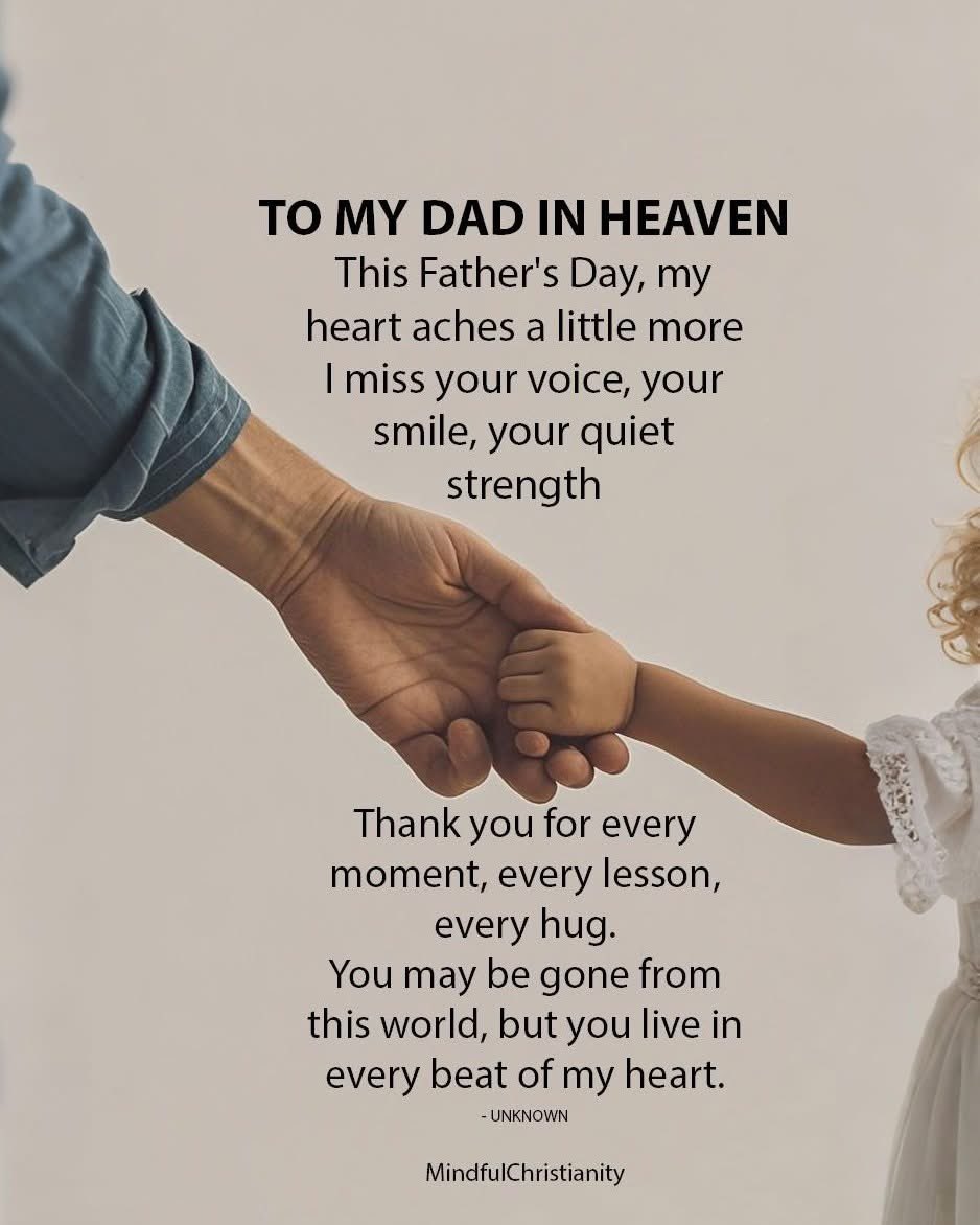 If you’re also missing your dad in Heaven today, my thoughts and Prayers  are with you.
Dad‘s really are the best. Happy Father’s Day in Heaven Dad 👨🏻‍🦳 I miss you more than ever.