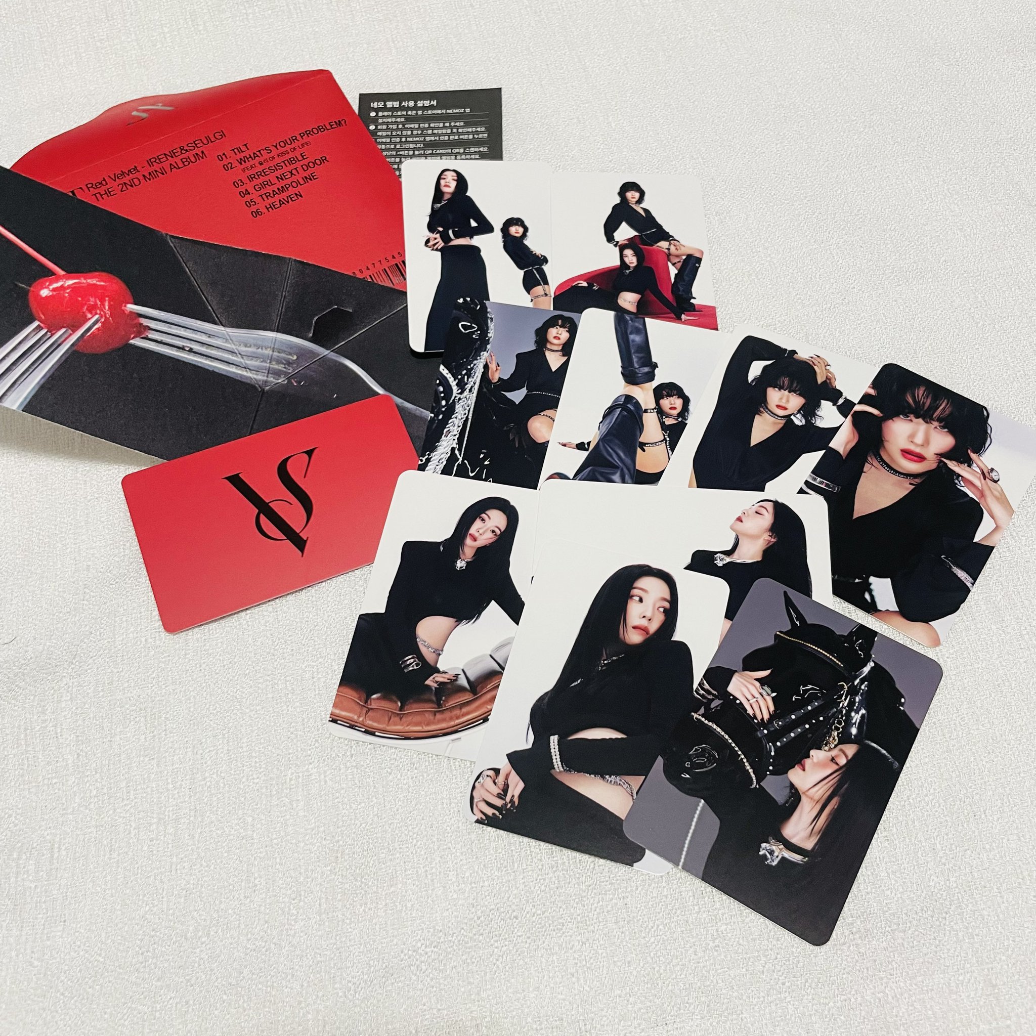 redvelvet  サイン　直筆　写真 Red Velvet サイン入り写真