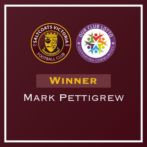 🎉 We have a winner!
Congrats to Mark Pettigrew, our first ever Club 1889 draw winner! 🏆 £70 won – and generously donated straight back to the club 💛👏

Want to support the Vics and win cash?
Sign up now 👉 club1889.co.uk

#MonTheVics #Club1889 #SaltcoatsVictoria