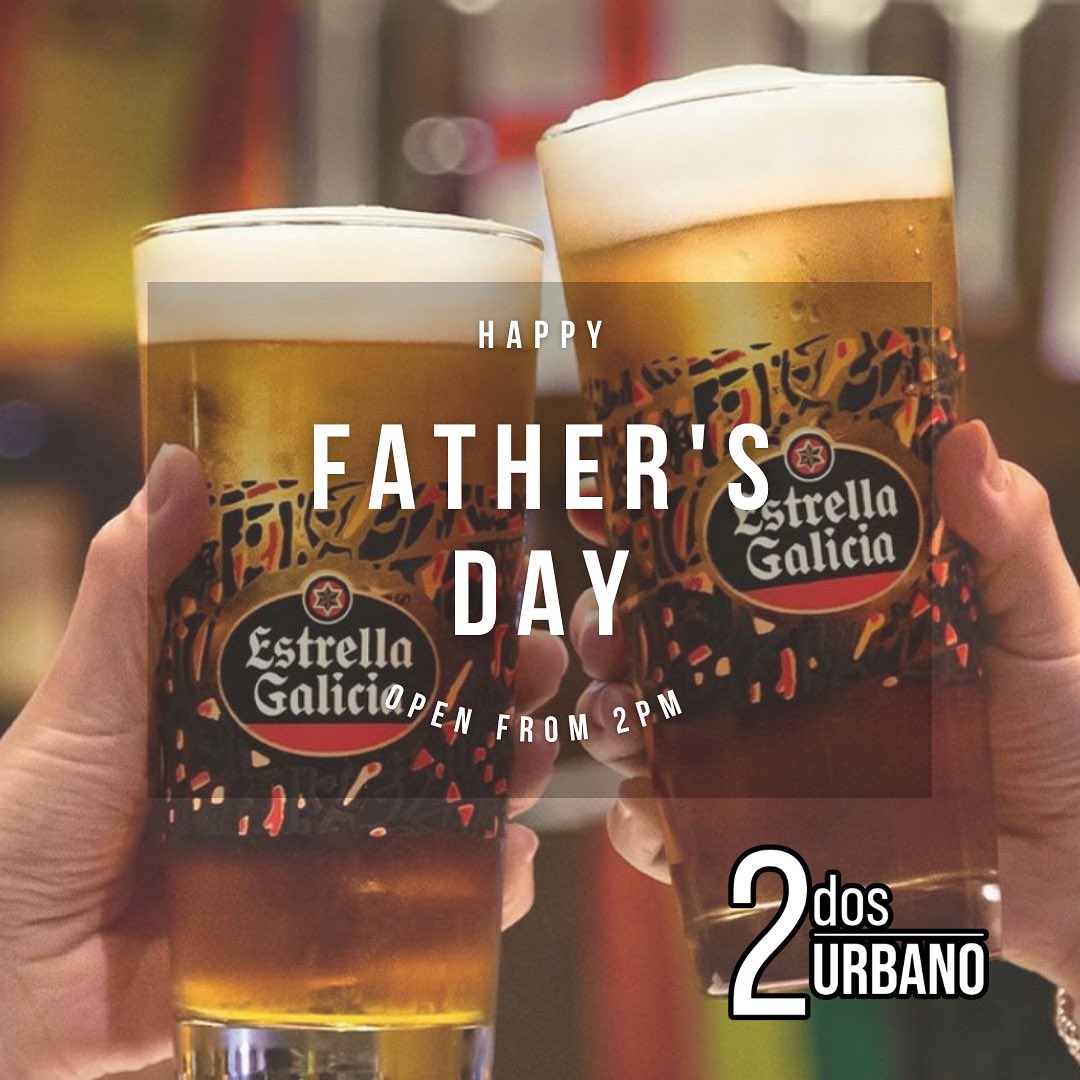 Happy Father’s Day to all our lovely customers!
Join us from 2pm to celebrate all you amazing Dads – enjoy your favourite pint, wine, cocktail or spirit and make it a day to remember.

To the Dads no longer with us, we raise a glass to you ❤️