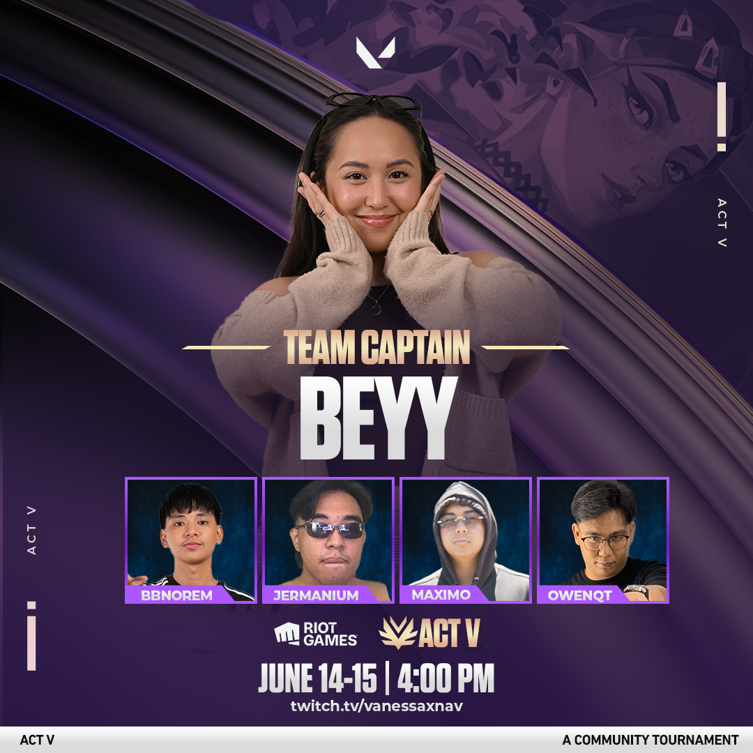 🔴LIVE NOW TTV / vanessaxnav
#ACTV | ACT V COMMUNITY
TOURNAMENT | DAY 2: FINALS BO3!!🔥

TWO TITANS. ONE FINALS STAGE. WECHASINGADREAM vs TEAM BEYY!