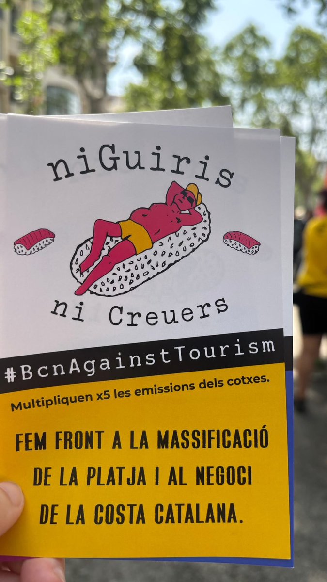 El turisme ens roba el pa, el sostre i el futur. #DecreixementTuristic Ja!
