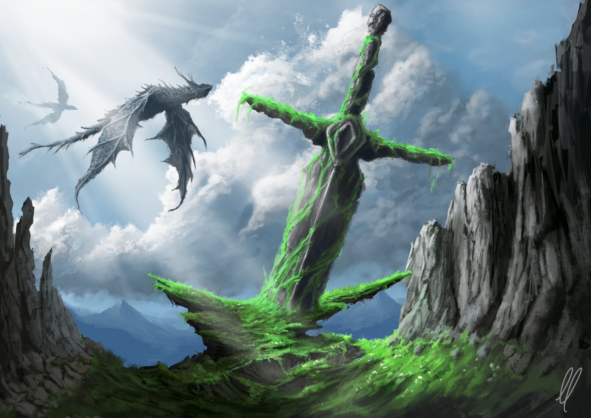 MRedondoART's tweet photo. Landing..
#landscapepainting #digitalart #conceptart #krita https://t.co/P4QnjgBzSF