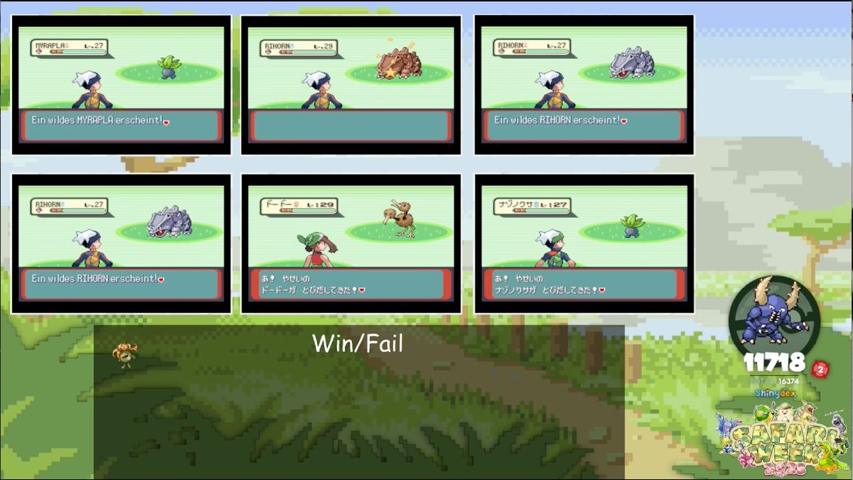 xGlumpf's tweet image. Shiny Rhyhorn after 11724 REc I caught it after the fifth Ball Phase 2 for Shiny Pinsir