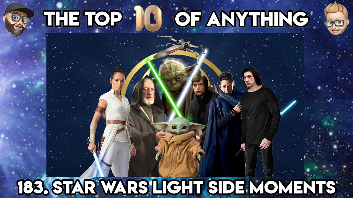 TOMORROW
We are joined by writer and podcaster of all things #StarWars @prefect_timing as we countdown the 10 moments when the light side of The Force was used!
So much fun! 
Apple: apple.co/3ica0Fy
Spotify: spoti.fi/3BRhkyp
YouTube: bit.ly/3jQETis
