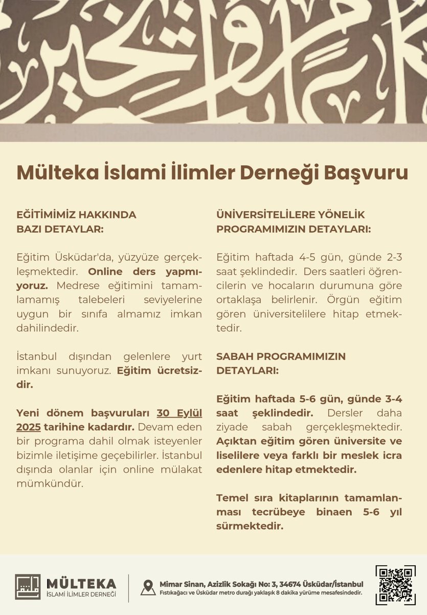 WhatsApp Hattı: wa.me/5514716829

Başvuru ve daha fazla bilgi için: 
docs.google.com/forms/d/e/1FAI…